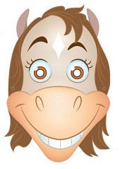 Çocuklar İçin  At Hazır Maske Şablonları 